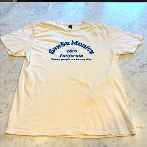 Santa Monica Tee, Women’s size Large, Gildan soft style, nice pre owned cond